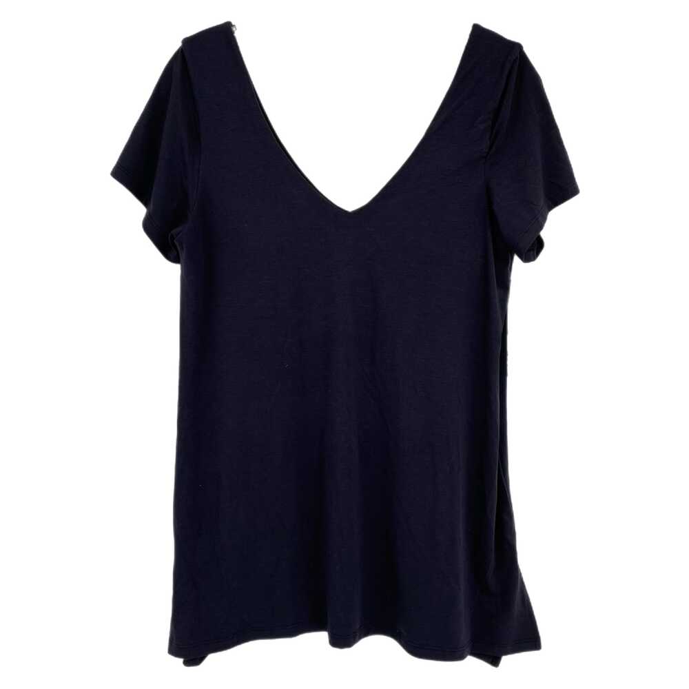 Athleta Black V-Neck Short Sleeve Tee | Women’s Size L